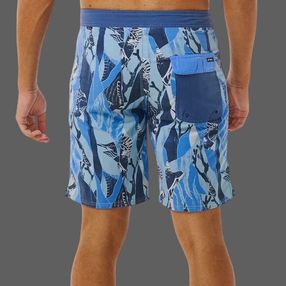 Rip Curl Mens Boardshorts Mirage Rod Lord 20" Multicolor Size 36 NWT - Picture 3 of 10